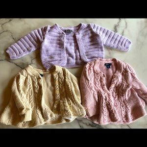 Baby Gap Girl’s Cardigan lot